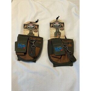 Bucket Boss Tool Pouch: 5 Pockets Belt Loop Key Chain Hook Brown Green